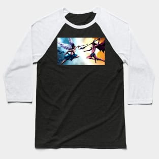 Angel Dandy versus Devil Dandy Baseball T-Shirt